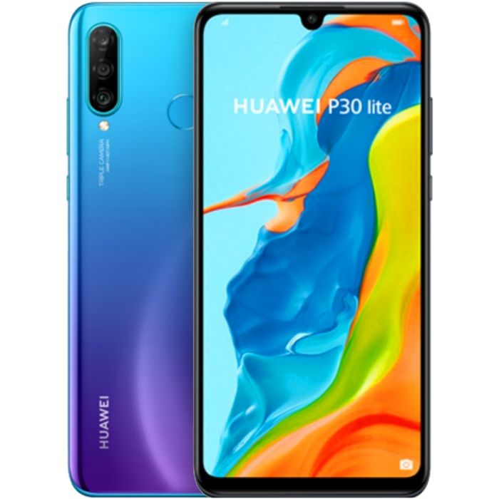 Huawei P30 Lite 4g Dual Sim 6 15 Inch 6gb 128gb Peacock Blue
